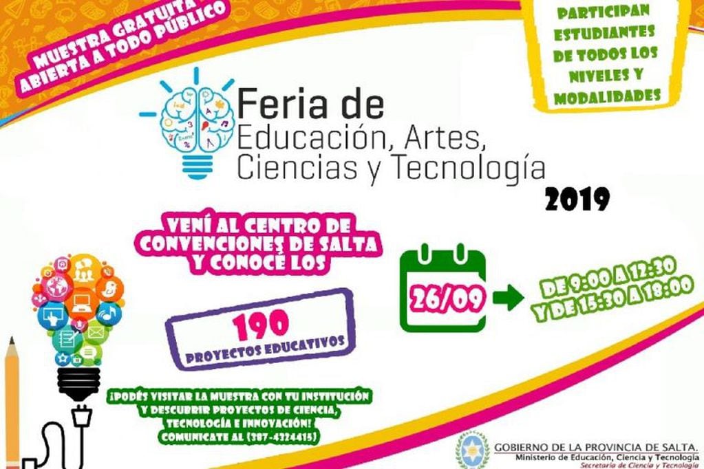 Se inaugura hoy la Feria de Educación, Artes, Ciencias y Tecnología