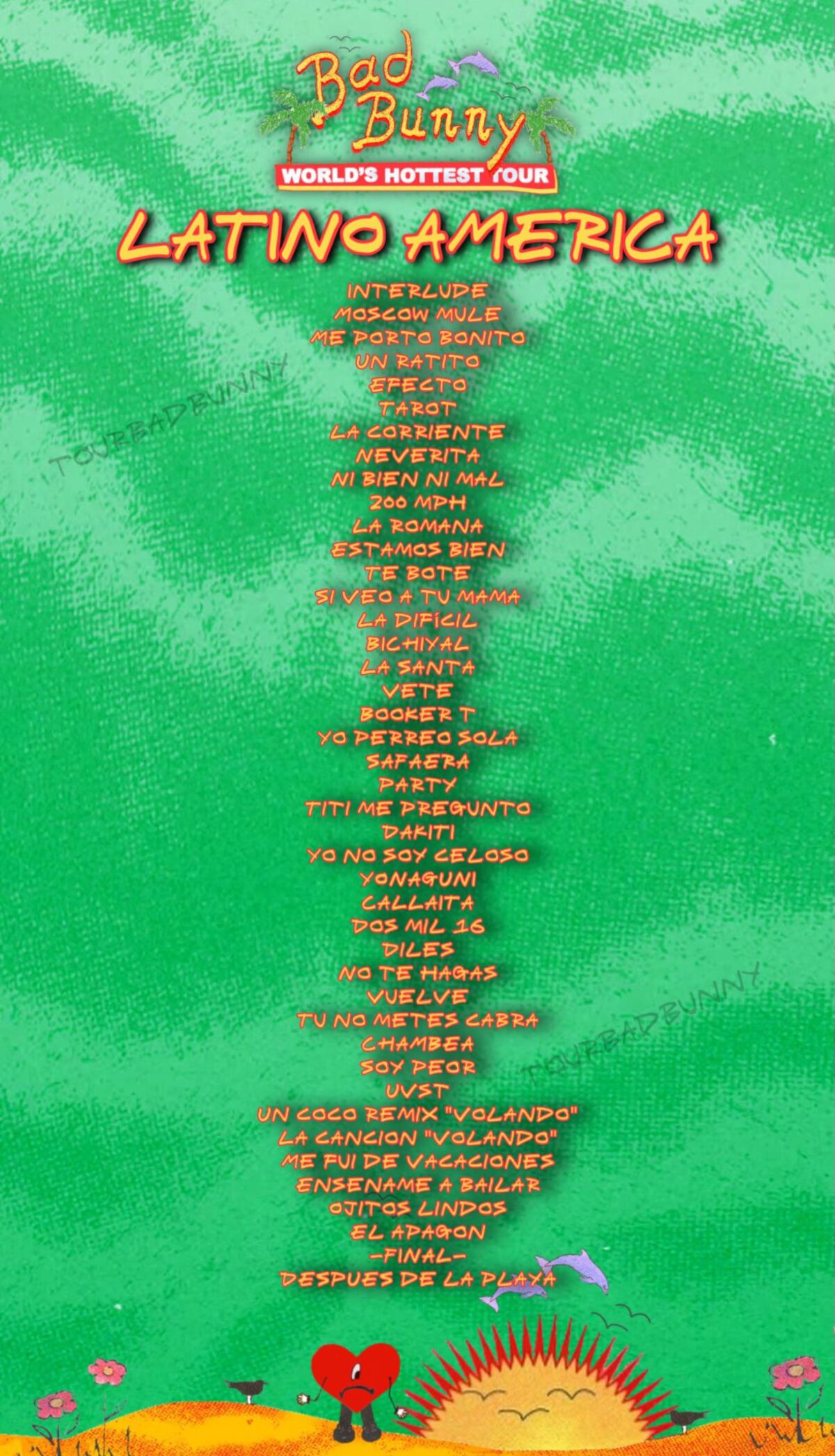 As Ser El Setlist De Bad Bunny En Argentina