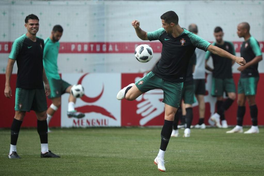 Ronaldo y sus fantasías en el entrenamiento