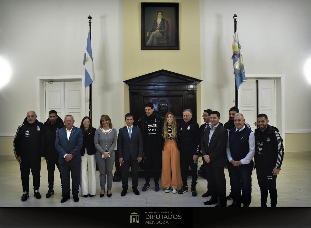 La Selección Argentina en la Legislatura de Mendoza.