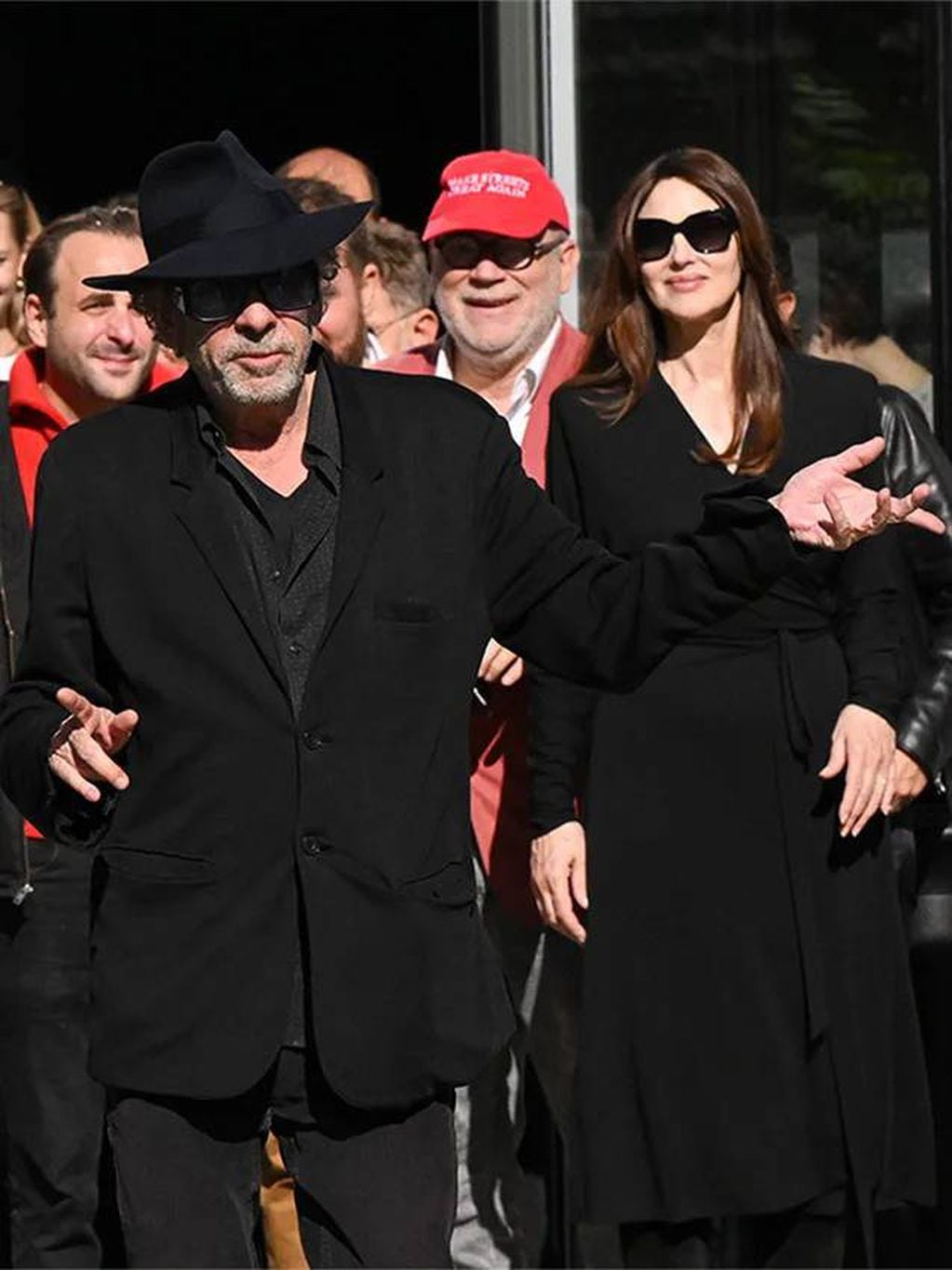 Tim Burton y Monica Bellucci.