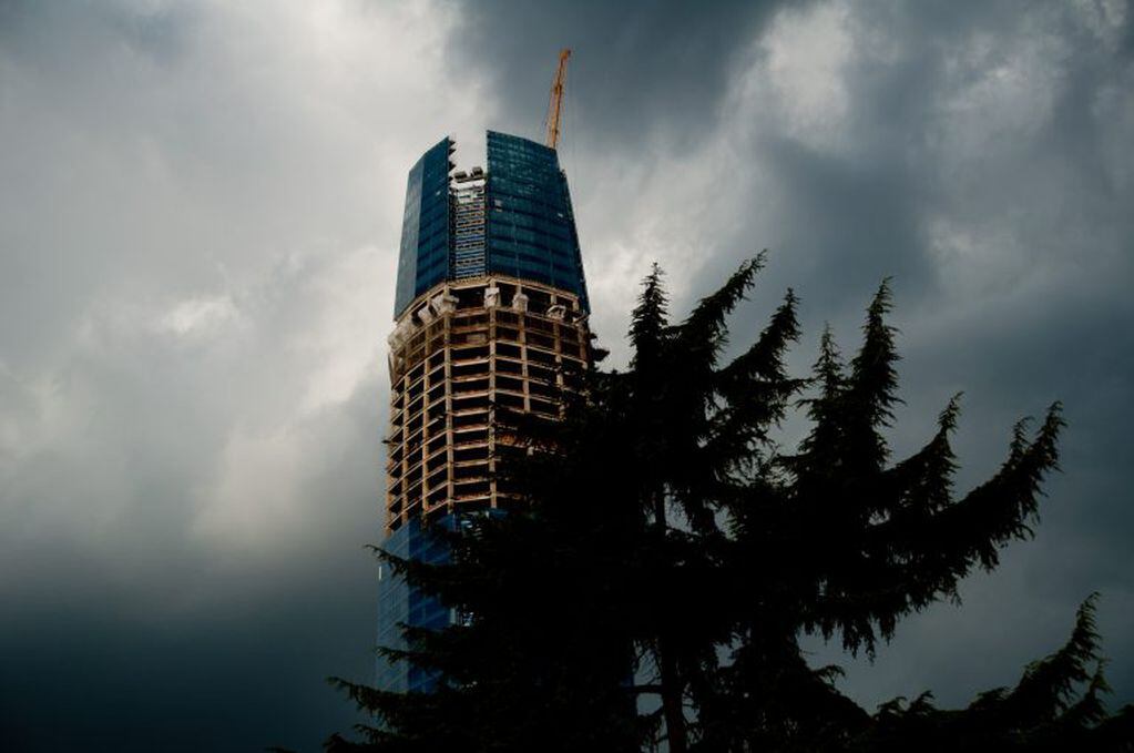 La Gran Torre Costanera en Santiago de Chile. (AFP PHOTO/MARTIN BERNETTI)