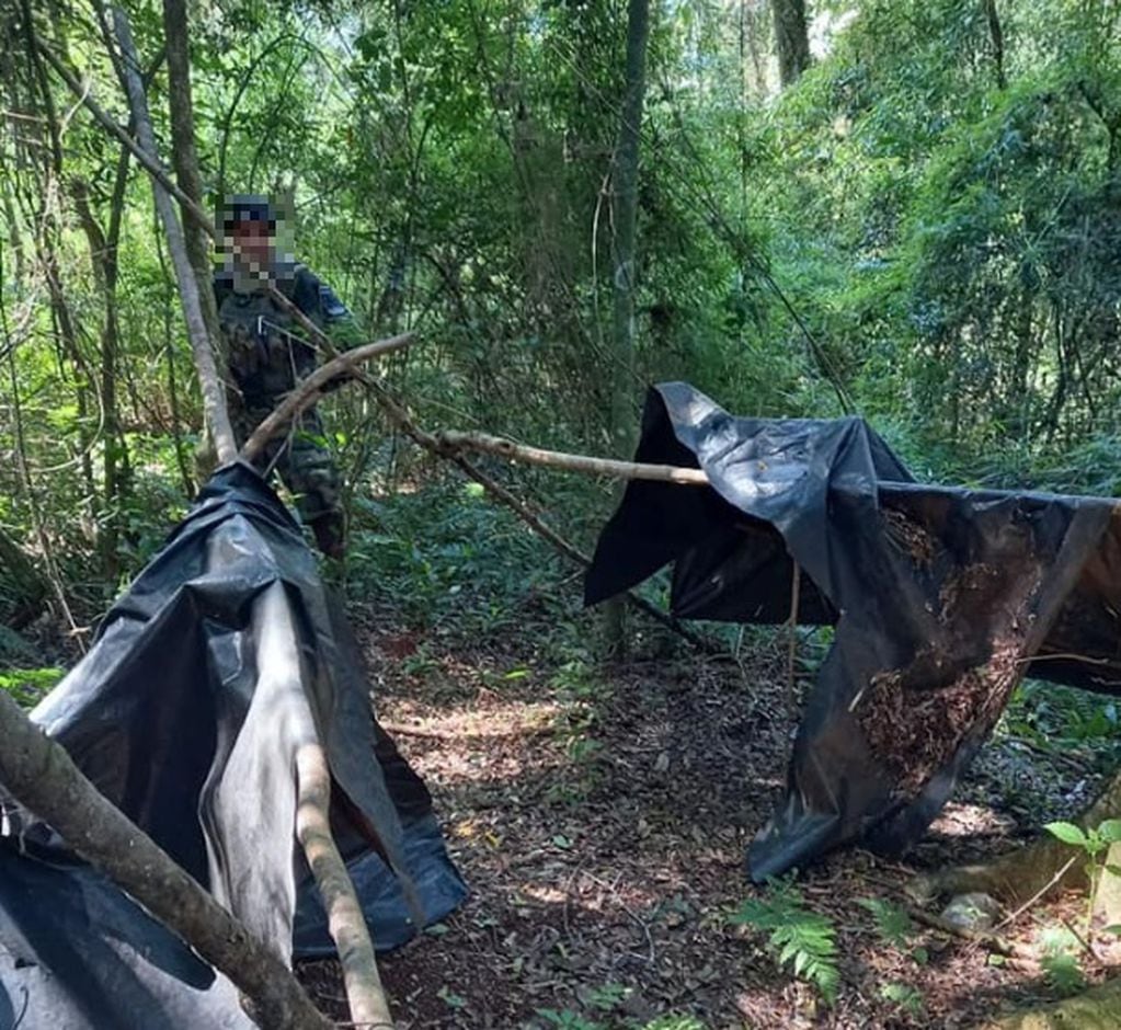 Hallan restos de campamentos de cazadores furtivos en el área del Parque Nacional Iguazú.
