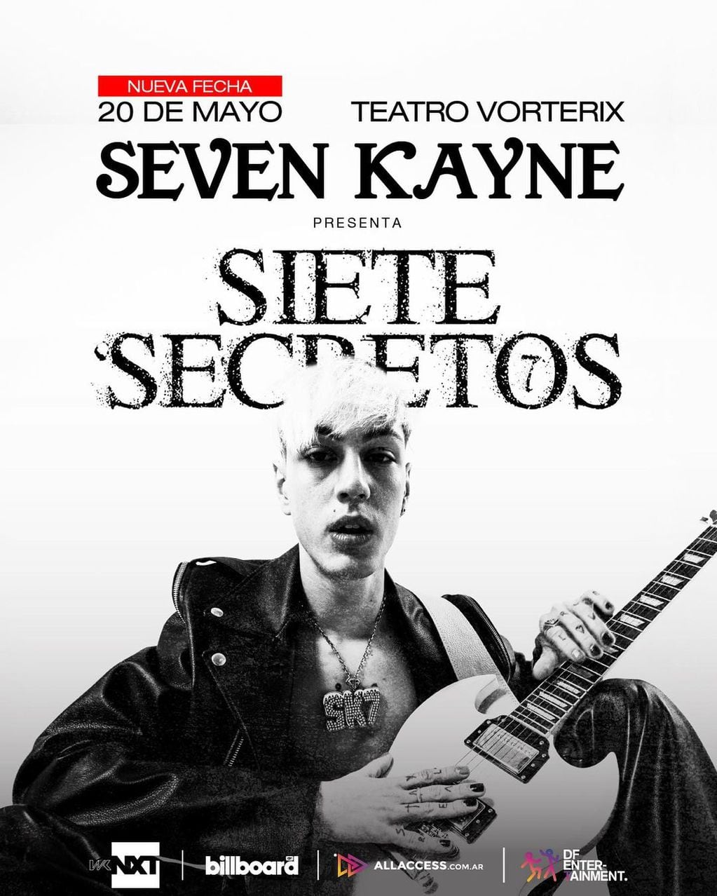 Seven Kayne anunció fecha para su show en el Vorterix.