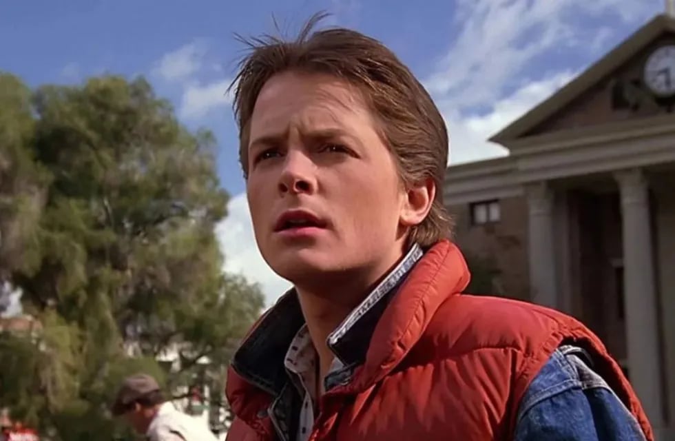 Michael J. Fox en Volver al futuro.