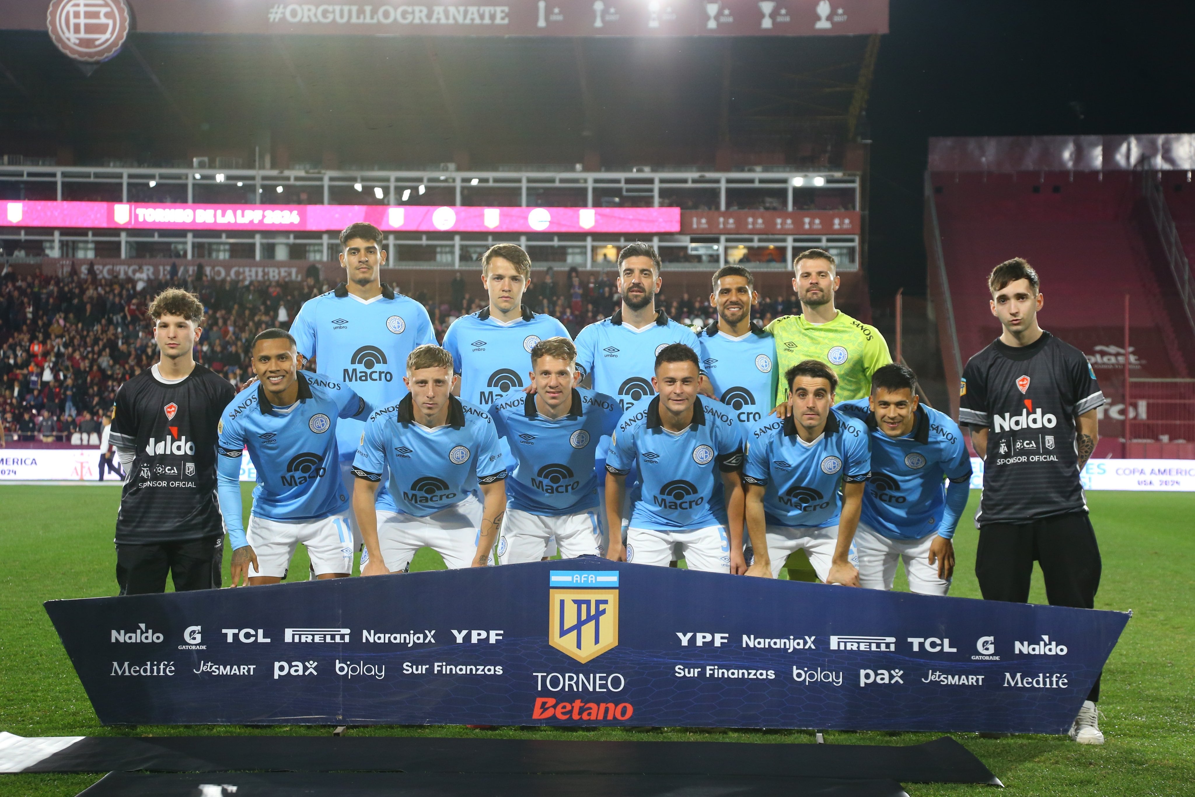 La formación de Belgrano que visitó a Lanús por la fecha 7 del Torneo de la Liga Profesional
