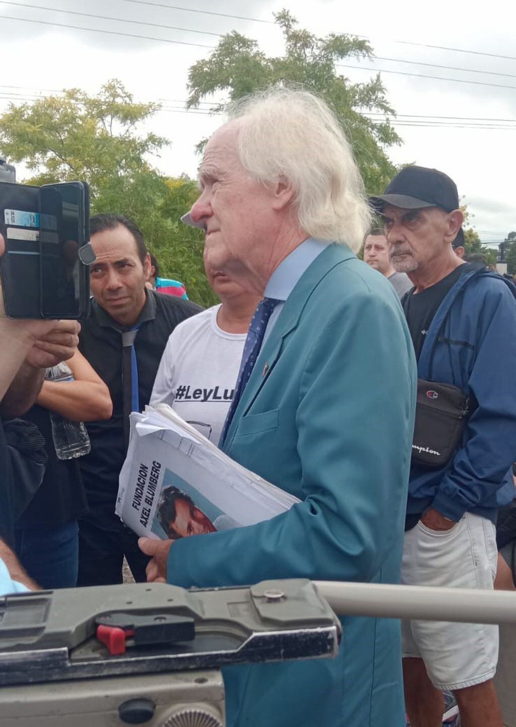 Juan Carlos Blumberg se sumó al pedido de justicia por Lucio Dupuy mientras aguardan a la sentencia.