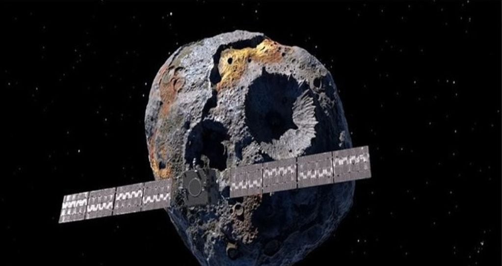El asteroide "Psique 16". (NASA)