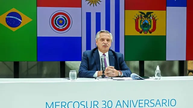 Alberto Fernández en 30° aniversario del Mercosur