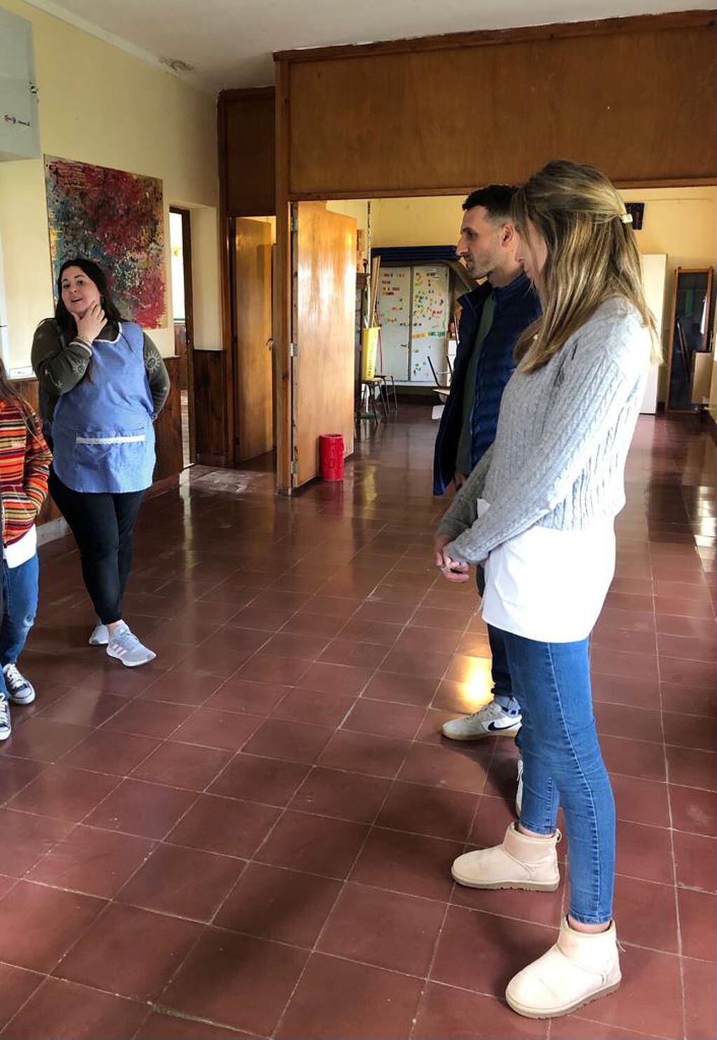 Garate visitó la escuela Rural Nº 43 del paraje La Josefina