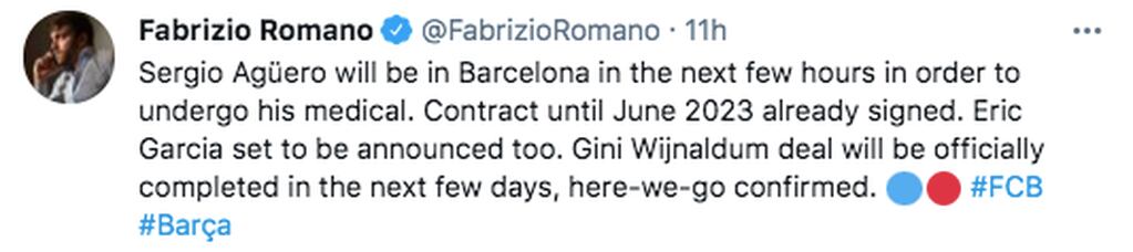 Fabrizio Romano contó cómo avanzan los contratos para los refuerzos del Barcelona.