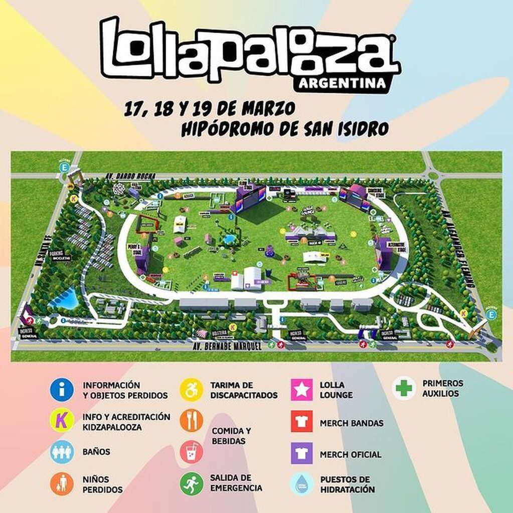 Lollapalooza Argentina 2023 cómo llegar, accesos, horarios de trenes