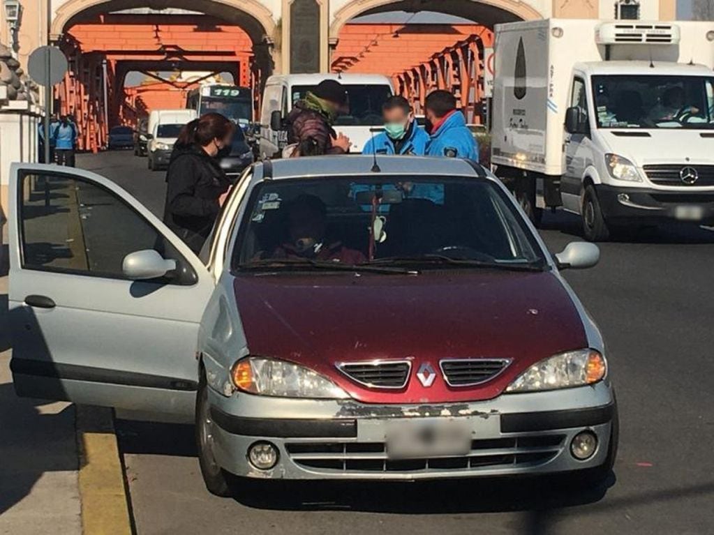 Conductor detenido en Puente Alsina, Nueva Pompeya (Foto: GCBA)