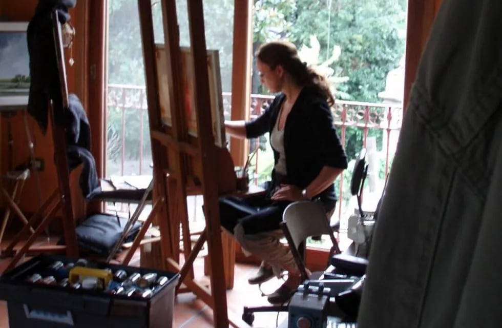 Alicia Ceballos, como vive una artista la cuarentena.