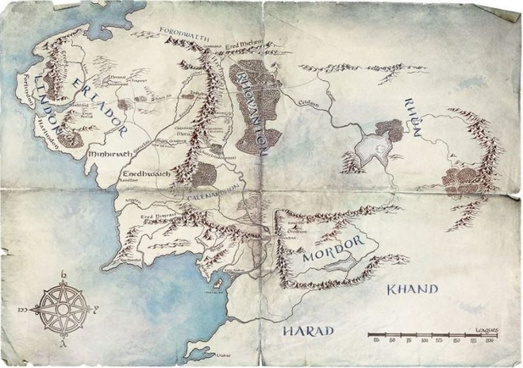 "Sabiamente, empecé con un mapa", J.R.R Tolkien. (Twitter/@lotronprime)