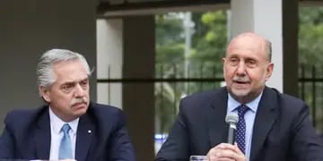 Alberto Fernández y Omar Perotti