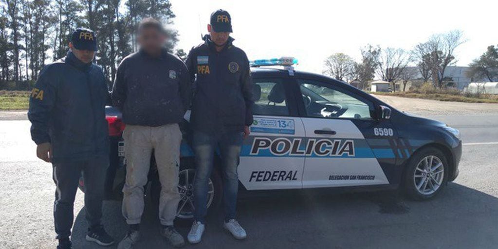 Dos narcos fueron detenidos en Arroyito por parte de la Policía Federal. (Ministerio de Seguridad)