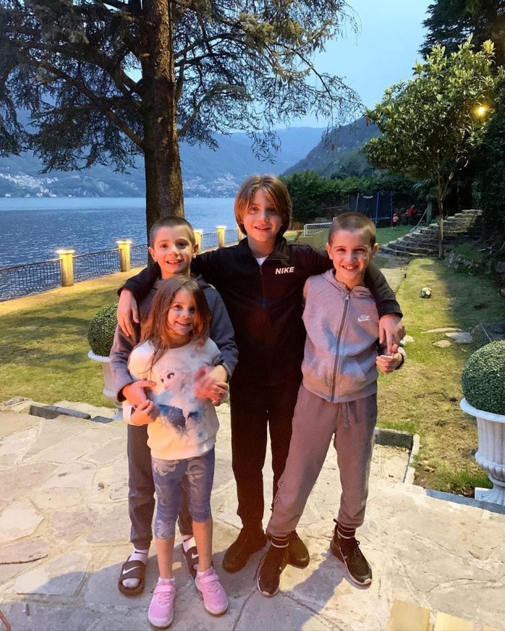 Los hijos de Wanda Nara en Lago Di Como (Instagram/@wanda_icardi)