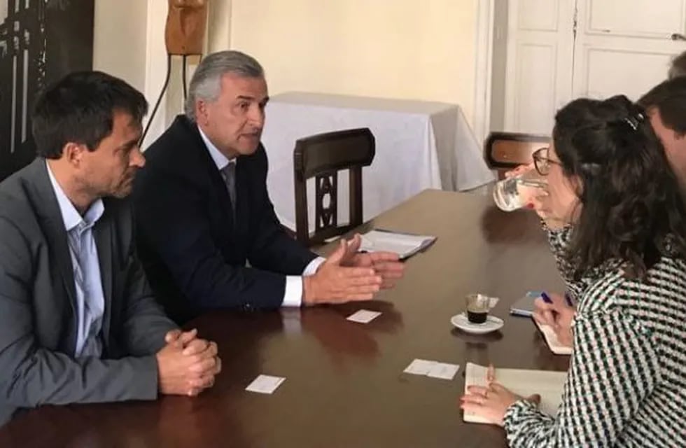 El gobernador Morales con ejecutivos de Total EREN
