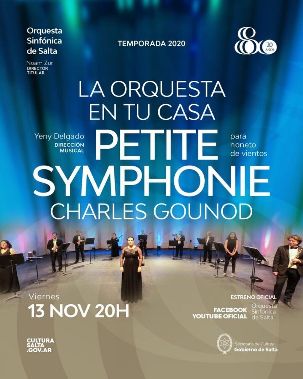 La Orquesta en tu Casa trae la Petite Symphonie de Charles Gounod (Orquesta Sinfónica de Salta)