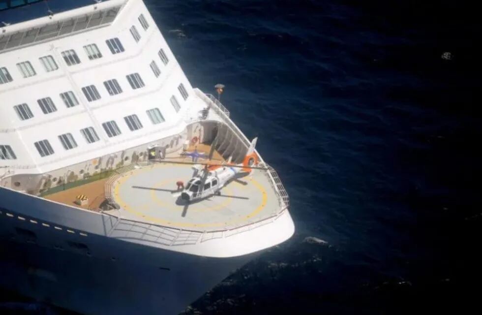 Rescate en crucero (Foto: La Capital de Mar del Plata)