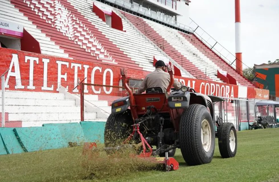 Los trabajos en Alta Córdoba y el estadio estaría en condiciones para el domingo 4 de abril.