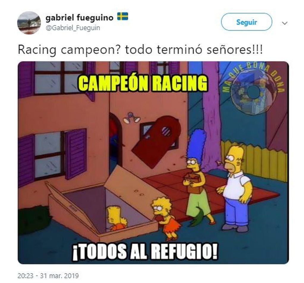 Los mejores memes de Racing campeón de la Superliga (Foto: Twitter)