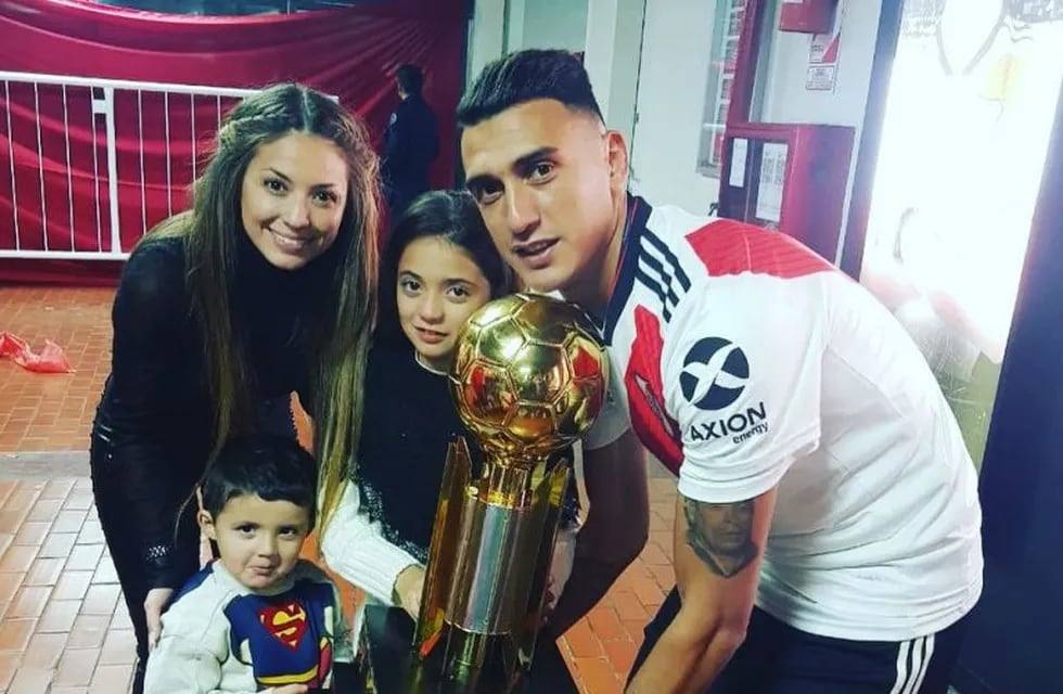 Magalí Olave le dedicó un emotivo posteo en Instagram a su esposo, Matías Suárez luego del título logrado por River. (Instagram Magui Olave)