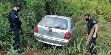 Dos de Mayo: hallaron un automóvil con pedido de secuestro en Oberá. Policía de Misiones