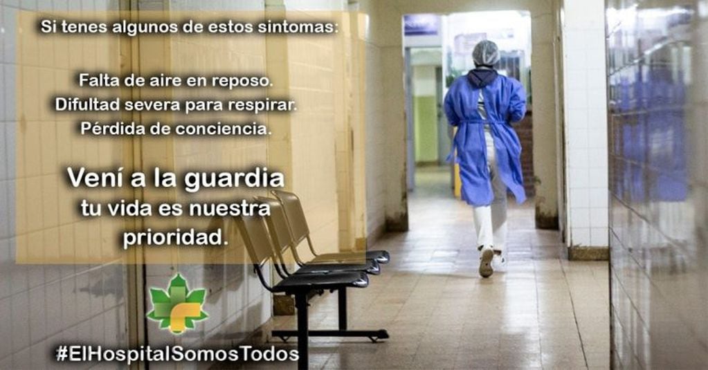 El desesperado pedido de una enfermera salteña: "Les digo no salgan, eviten salir por favor" (Facebook Hospital Juan D. Peron Tartagal)