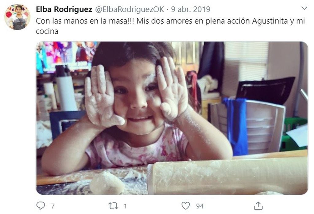 Agustina, el amor de Elba. (Twitter)