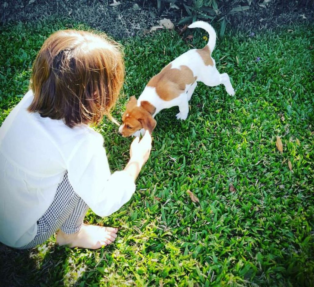 La hija de Nicolás Cabré es amante de todos los animales. Hasta tuvo a una mariposa de mascota (Foto: Instagram)