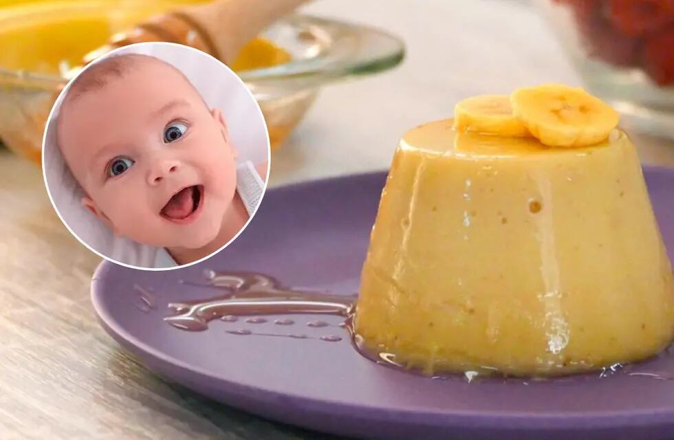 El flan de banana para bebés que es viral en TikTok.