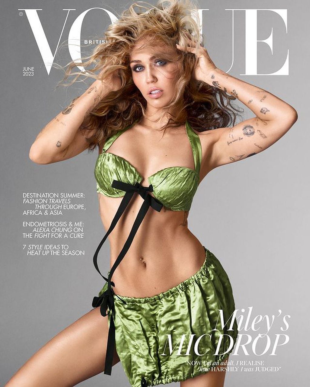 Miley Cyrus y sus fotos más sexys para Vogue.