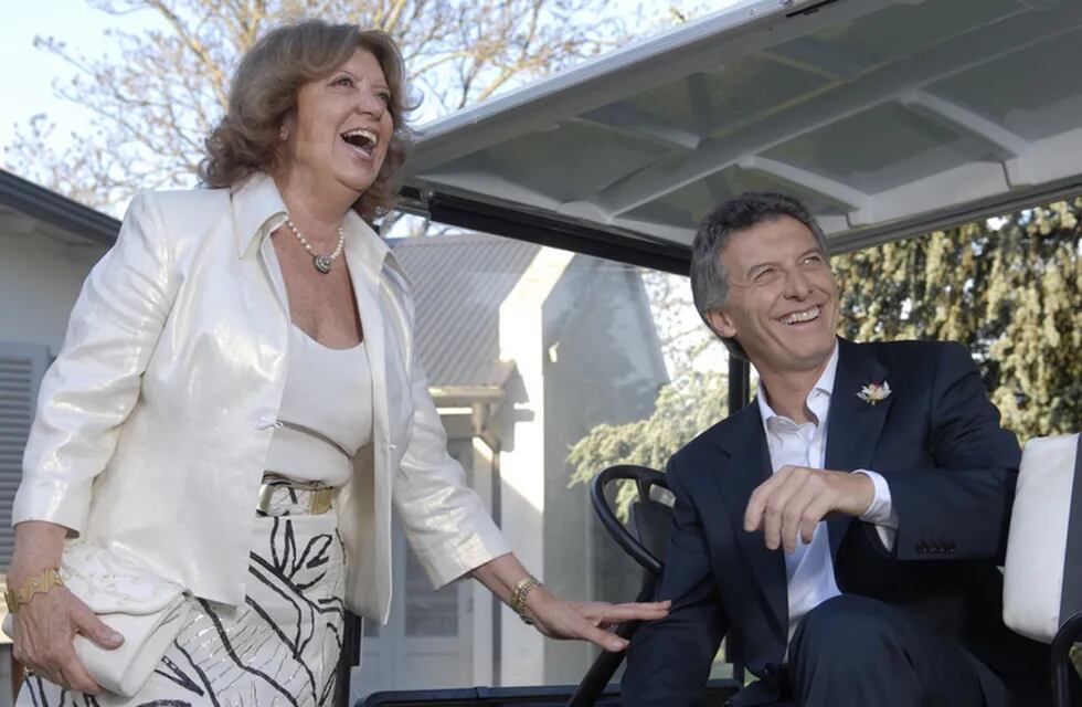 Alicia Blanco Villegas y Mauricio Macri