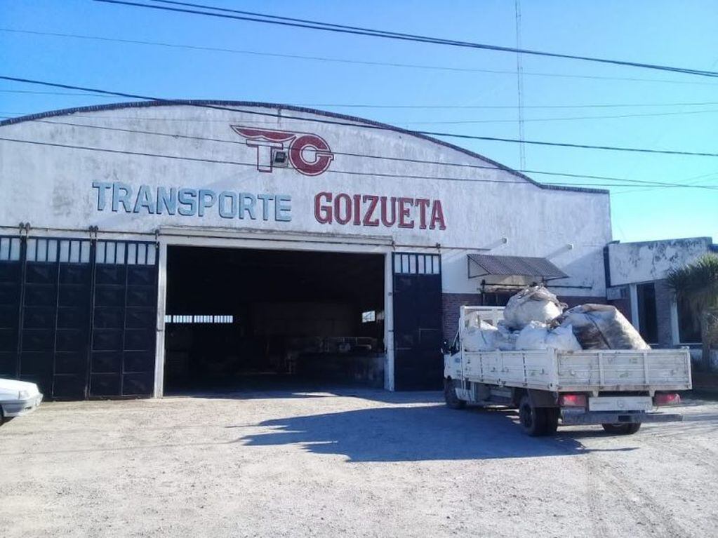 Transporte Goizueta en su actual ubicación de Av Caseros al 1300