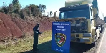 Secuestraron cinco camiones con granos de soja ilegal en San Vicente