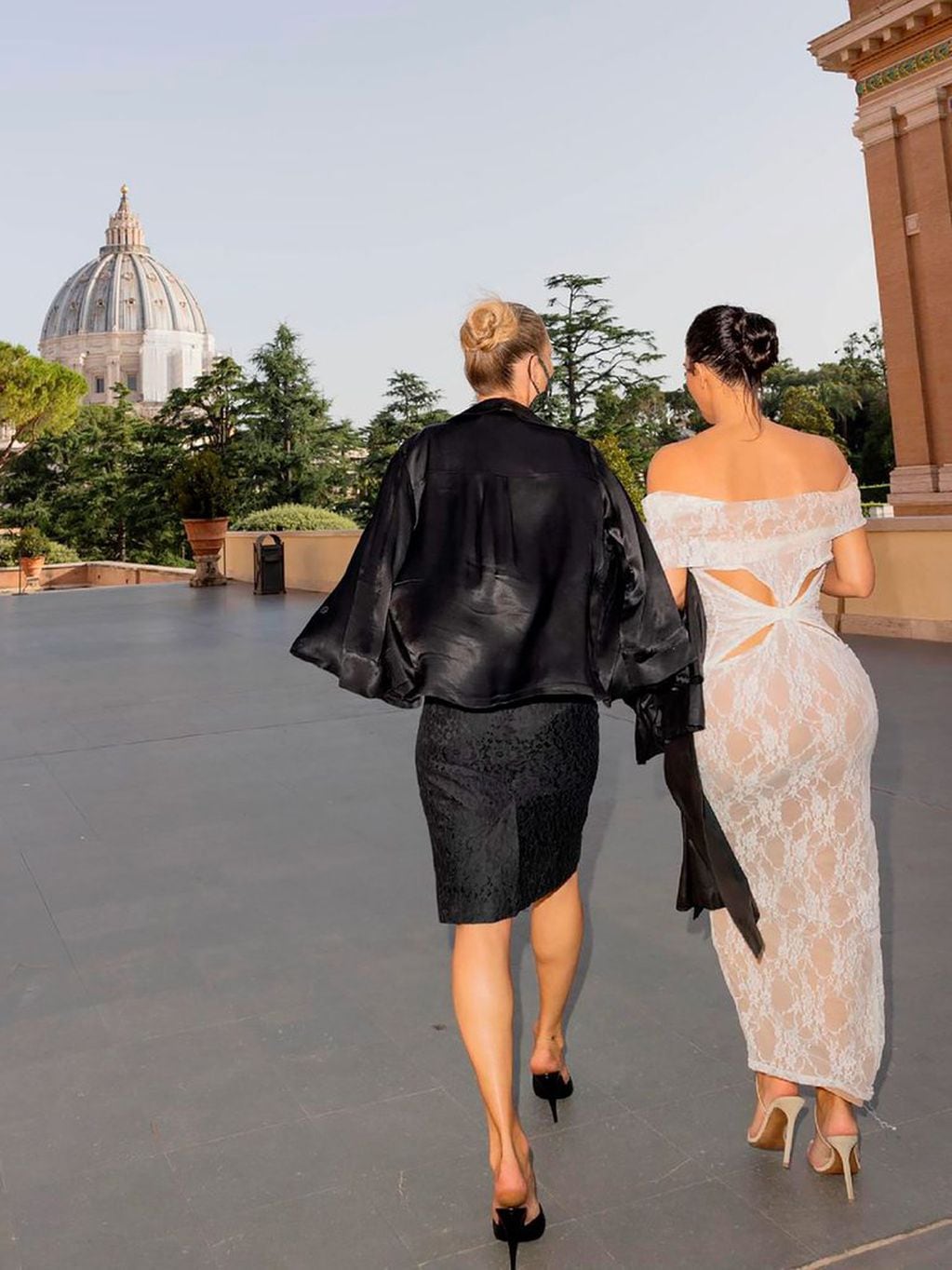 Kim con Kate Moss