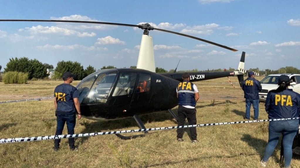 El helicóptero que iban a utilizar en la fuga del penal de Ezeiza