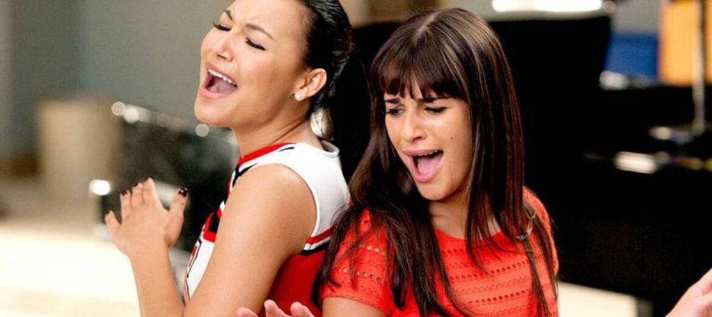 Naya Rivera y Lea Michele en Glee. (Foto:Web)