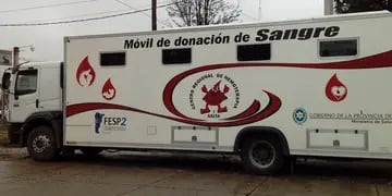 Móvil de donación de sangre