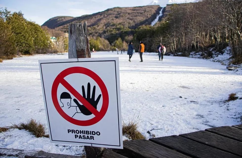 Recordar: se encuentra prohibido patinar en la Laguna del Diablo