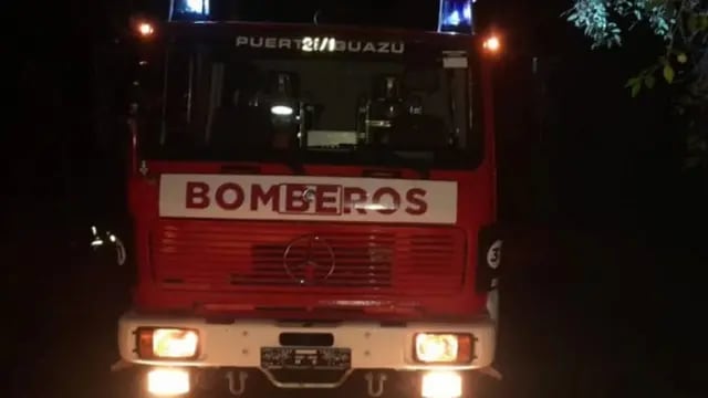 Puerto Iguazú: Bomberos sofocaron un incendio