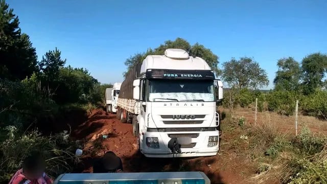 Vuelven a detener a tres camiones con soja ilegal en el ingreso de Misiones
