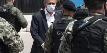 Pablo Javkin asistió al despliegue de gendarmes en Rosario