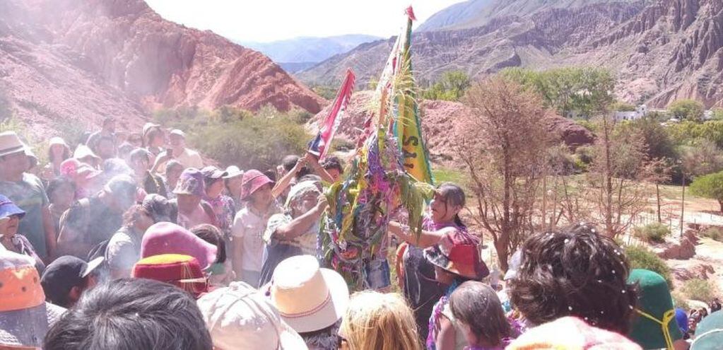 El desentierro del carnaval 2019 en Purmamarca.