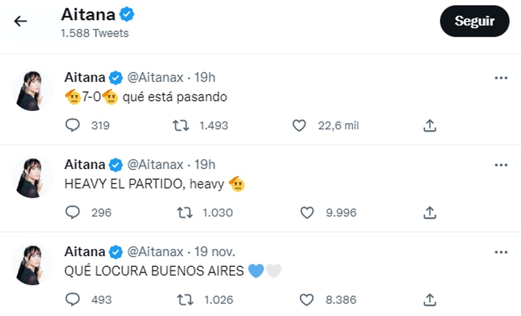 Aitana predijo el 7 a 0 de España en el Mundial Qatar 2022 y se volvió viral