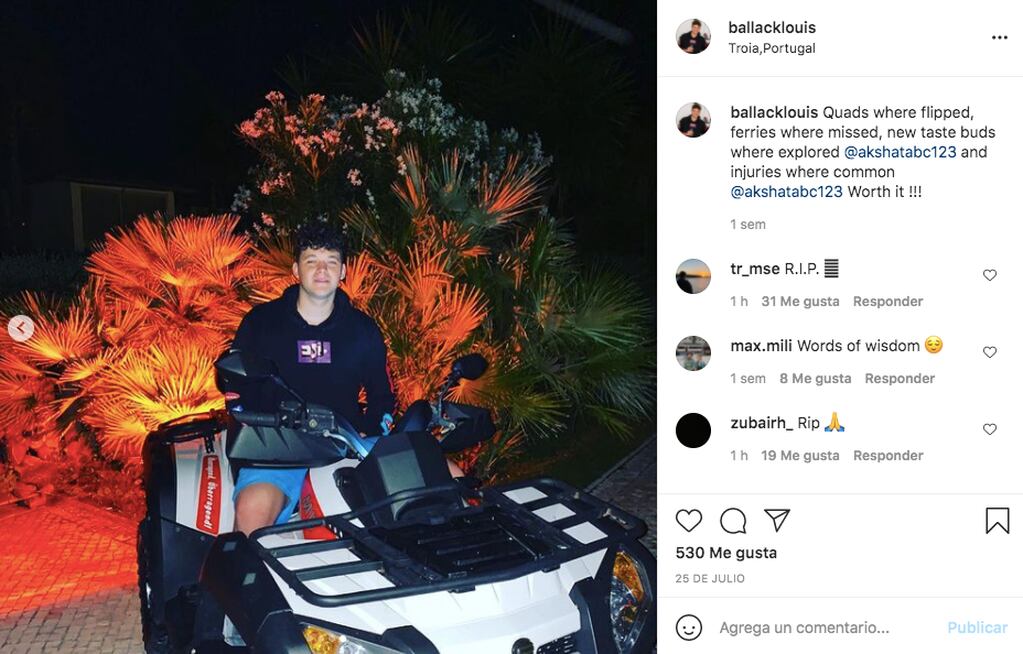 El mensaje de Louis, hijo de Michael Ballack, antes de la muerte de su hermano en cuatriciclo.