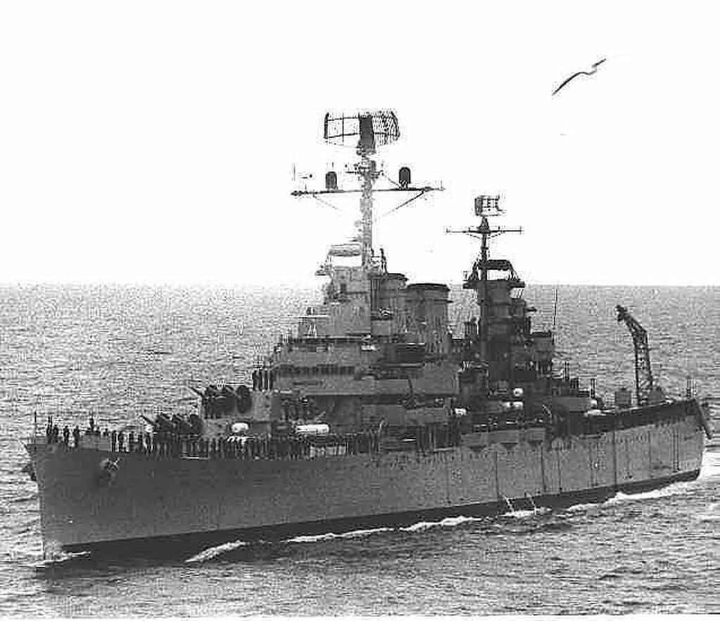 El Crucero ARA General Belgrano, orgullo de la Armada Argentina y que fue hundido por Gran Bretaña durante la guerra por las Malvinas en 1982.