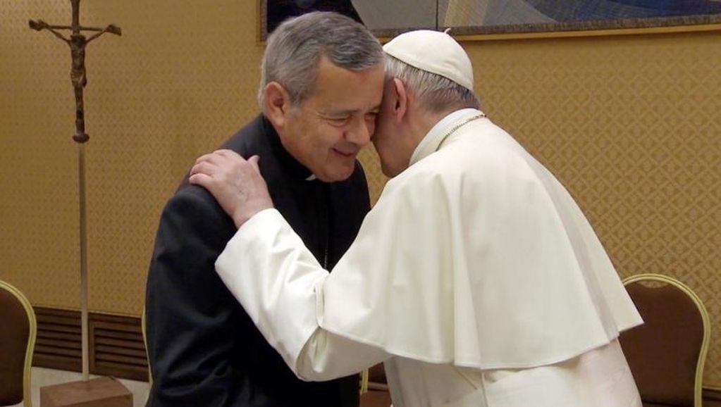 Juan Barros con el papa Francisco.